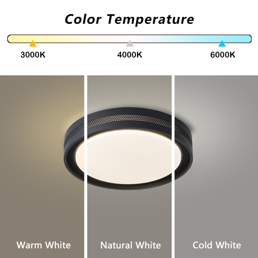 Brilagi - Ρυθμιζόμενο LED φωτιστικό οροφής KREON LED/54W/230V 3000-6000K λευκό, διάμ. 38 εκ. + τηλεχειριστήριο