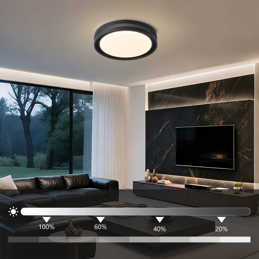 Brilagi - Ρυθμιζόμενο LED φωτιστικό οροφής KREON LED/54W/230V 3000-6000K λευκό, διάμ. 38 εκ. + τηλεχειριστήριο