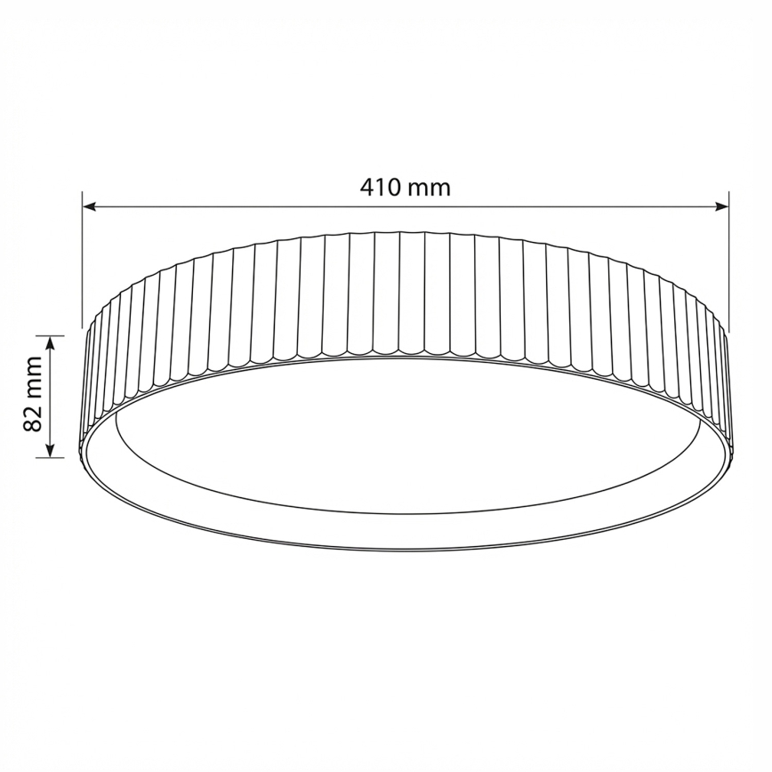 Brilagi - Ρυθμιζόμενο φωτιστικό οροφής LED LUCIA LED/48W/230V 3000-6500K Ø 41 cm καφέ + με τηλεχειριστήριο