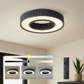 Brilagi - Ρυθμιζόμενο LED φωτιστικό οροφής LUMIX LED/48W/230V 3000-6000K μαύρο Ø 50 cm + τηλεχειριστήριο