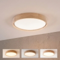 BRILAGI - Ρυθμιζόμενο LED φωτιστικό οροφής MANAROLA SMART LED/24W/230V 3000-6000K Wi-Fi Tuya Beacon Ø 41 cm δρυς + τηλεχειριστήριο