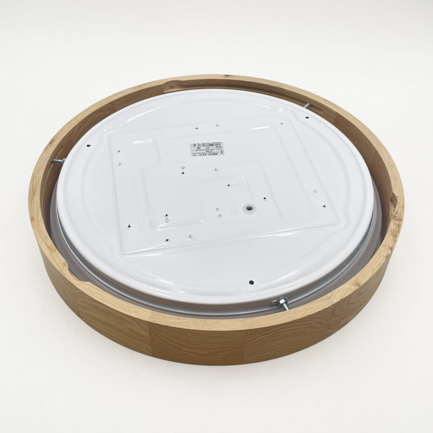 Brilagi - Ρυθμιζόμενο LED φωτιστικό οροφής MANAROLA SMART LED/24W/230V 3000-6000K Wi-Fi Tuya Beacon Ø 41 cm δρυς + τηλεχειριστήριο