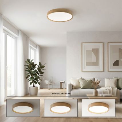Brilagi - LED Ρυθμιζόμενο φωτιστικό οροφής MANAROLA SMART STARS LED/36W/230V 3000-6000K Wi-Fi Tuya Beacon Ø 51 cm + τηλεχειριστήριο
