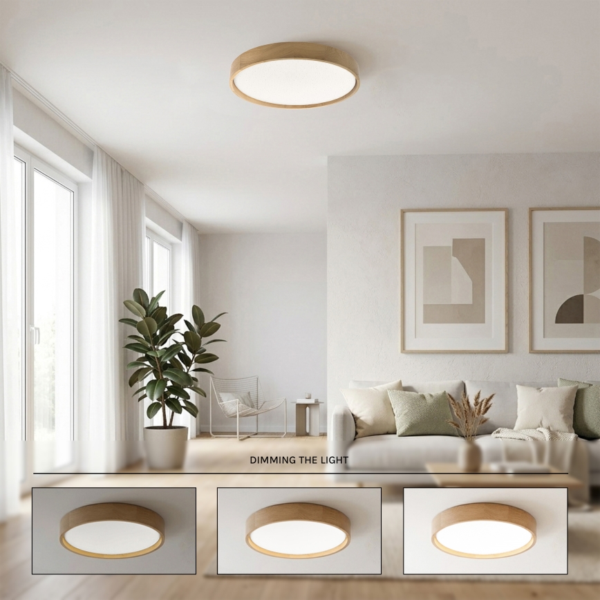 Brilagi - LED Ρυθμιζόμενο φωτιστικό οροφής MANAROLA SMART STARS LED/36W/230V 3000-6000K Wi-Fi Tuya Beacon Ø 51 cm + τηλεχειριστήριο