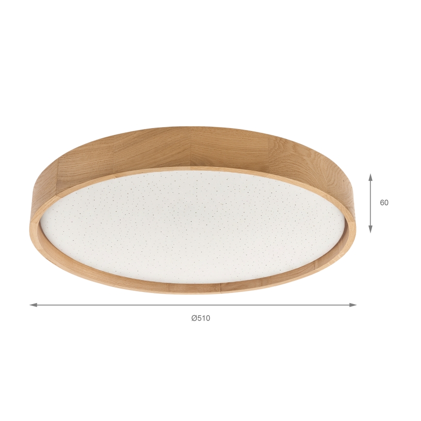 Brilagi - LED Ρυθμιζόμενο φωτιστικό οροφής MANAROLA SMART STARS LED/36W/230V 3000-6000K Wi-Fi Tuya Beacon Ø 51 cm + τηλεχειριστήριο