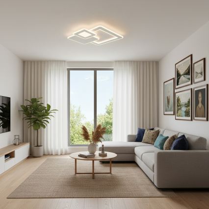 Brilagi - Ρυθμιζόμενο φωτιστικό οροφής LED MODERN LED/93W/230V 3000-6000K 48,5x48,5 cm + τηλεχειριστήριο