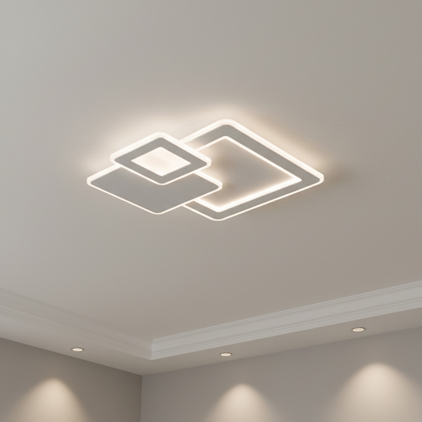 Brilagi - Ρυθμιζόμενο φωτιστικό οροφής LED MODERN LED/93W/230V 3000-6000K 48,5x48,5 cm + τηλεχειριστήριο