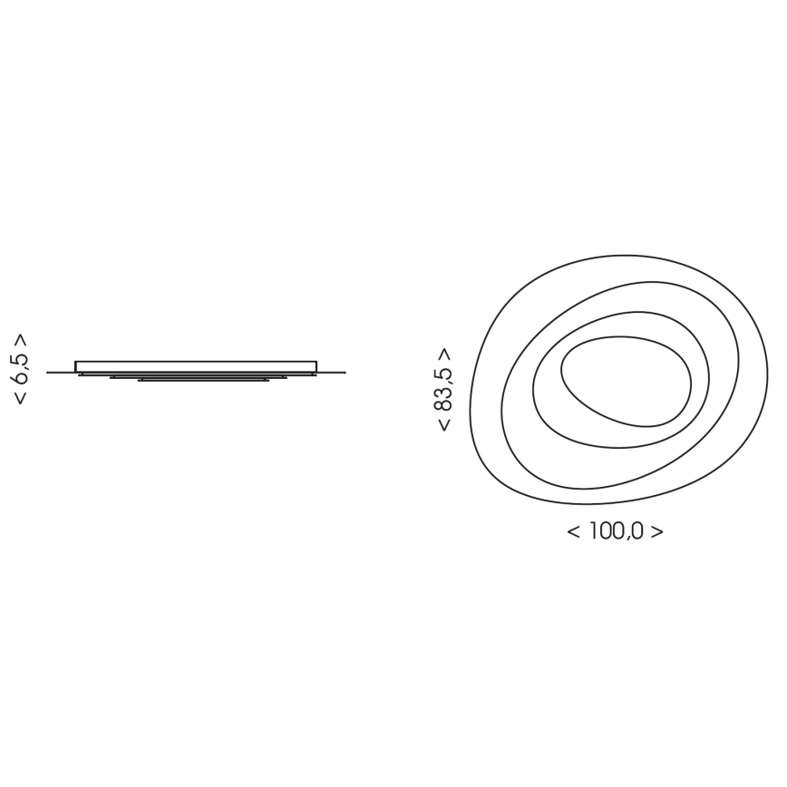 Brilagi - LED Ρυθμιζόμενο φωτιστικό οροφής MODERN MAXI LED/105W/230V 3000-6000K 83,5x1000 cm + τηλεχειριστήριο
