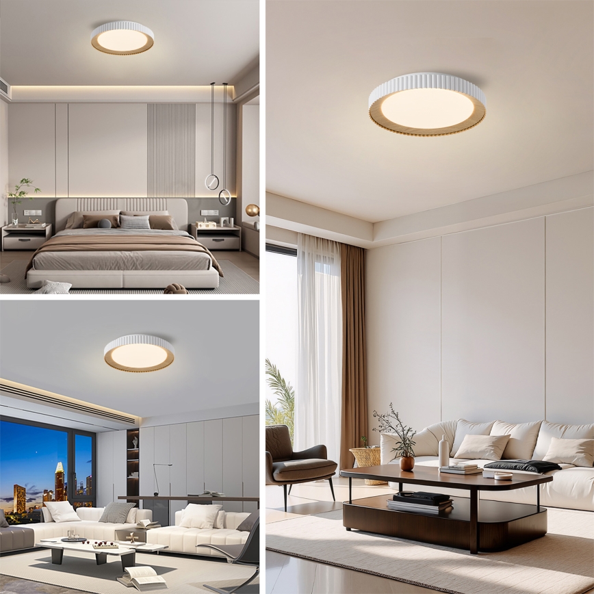 Brilagi - Ρυθμιζόμενο φωτιστικό οροφής LED NEXO LED/48W/230V 3000-6000K λευκό Ø 43 εκ. + τηλεχειριστήριο
