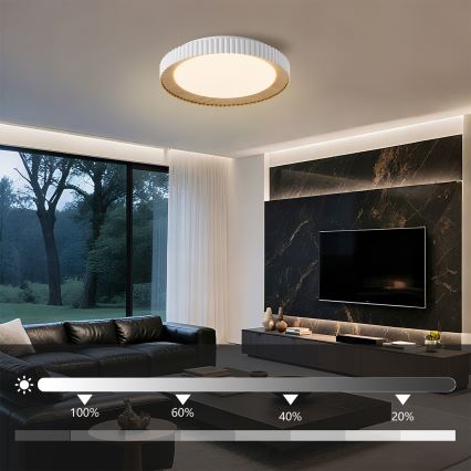 Brilagi - Ρυθμιζόμενο φωτιστικό οροφής LED NEXO LED/48W/230V 3000-6000K λευκό Ø 43 εκ. + τηλεχειριστήριο