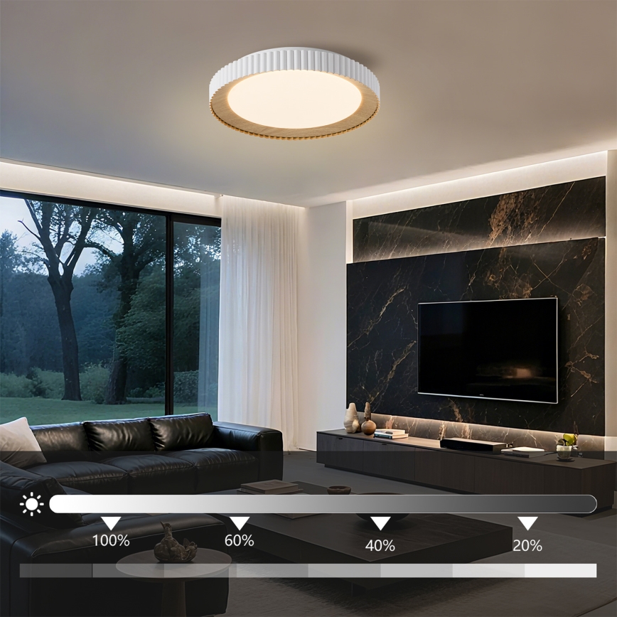 Brilagi - Ρυθμιζόμενο φωτιστικό οροφής LED NEXO LED/48W/230V 3000-6000K λευκό Ø 43 εκ. + τηλεχειριστήριο