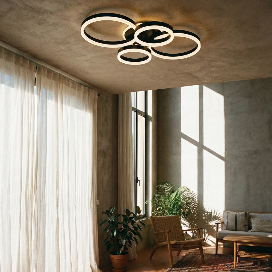 Brilagi - Ρυθμιζόμενο φωτιστικό οροφής LED ORBITS LED/49W/230V 3000-6000K με τηλεχειριστήριο