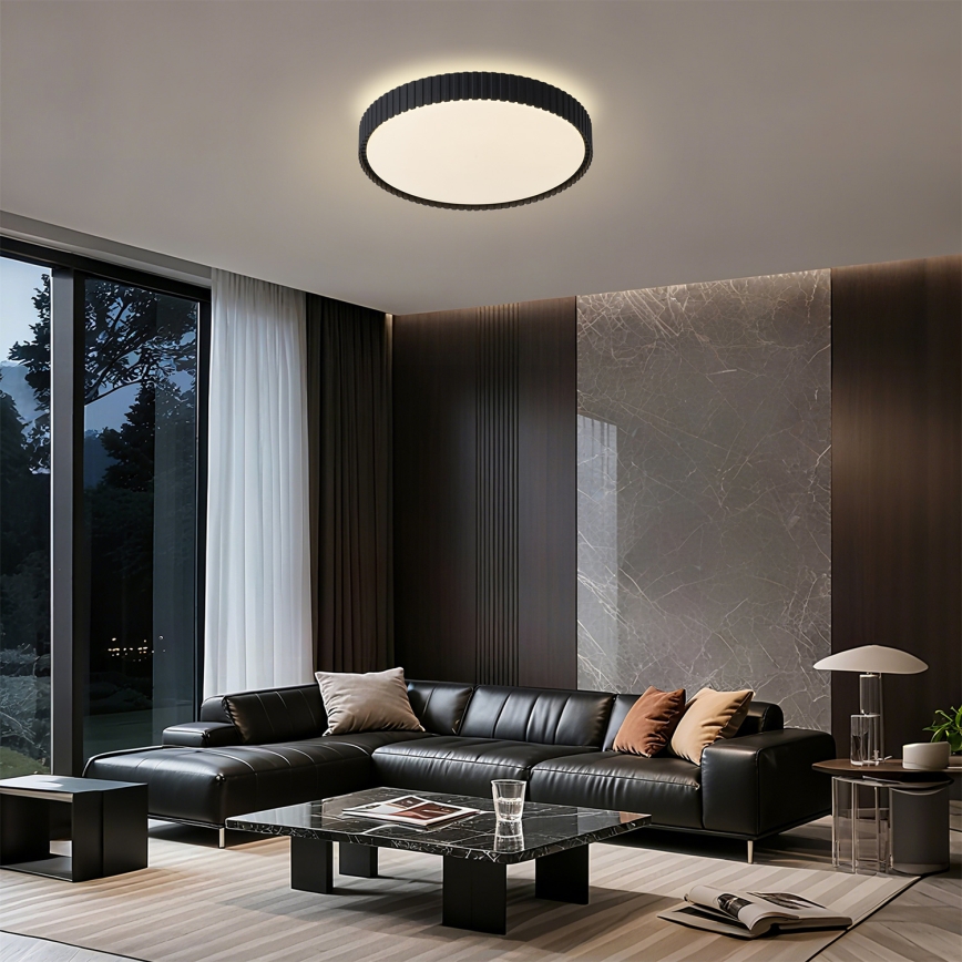 Brilagi - Ρυθμιζόμενο φωτιστικό οροφής LED ORINO LED/54W/230V 3000-6000K μαύρο Ø 43 cm + τηλεχειριστήριο