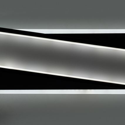 BRILAGI - LED ρυθμιζόμενο φωτιστικό οροφής OUTLINE LED/52W/230V 3000-6000K 15x60 cm λευκό/μαύρο + τηλεχειριστήριο