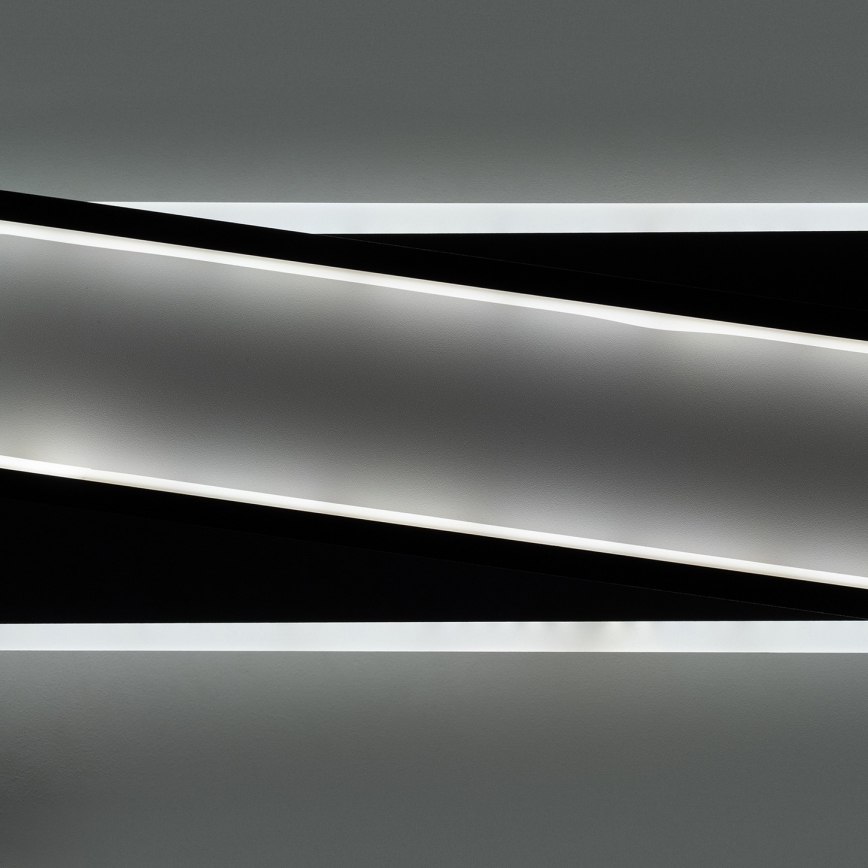 BRILAGI - LED ρυθμιζόμενο φωτιστικό οροφής OUTLINE LED/52W/230V 3000-6000K 15x60 cm λευκό/μαύρο + τηλεχειριστήριο