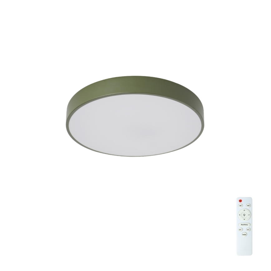 Brilagi - Ρυθμιζόμενο φωτιστικό οροφής LED POOL LED/36W/230V 3000-6000K διάμ. 30 cm πράσινο + τηλεχειριστήριο