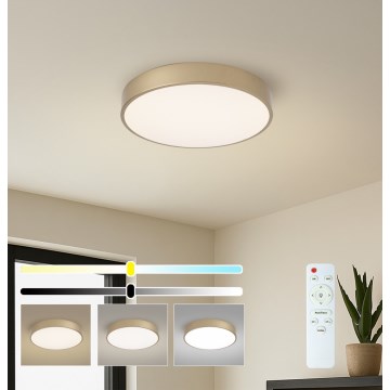 Brilagi - Ρυθμιζόμενο LED φωτιστικό οροφής POOL LED/48W/230V 3000-6000K Ø 40 cm χρυσό + τηλεχειριστήριο