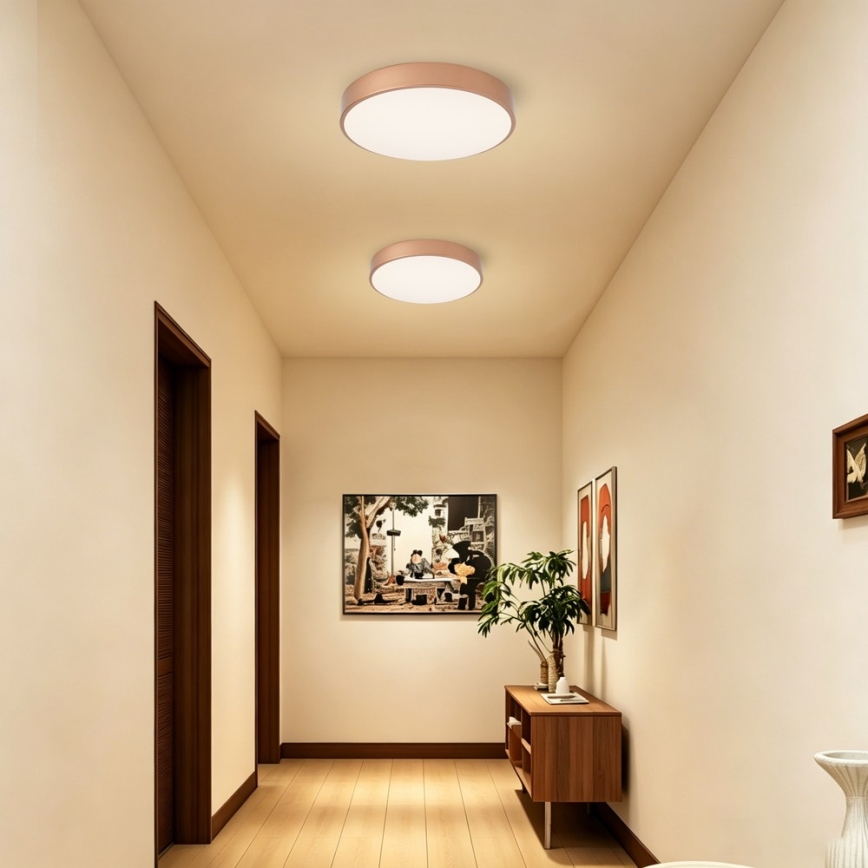 Brilagi - LED Ρυθμιζόμενο φωτιστικό οροφής POOL LED/48W/230V 3000-6000K Ø 40 εκ. μπρονζέ + τηλεχειριστήριο