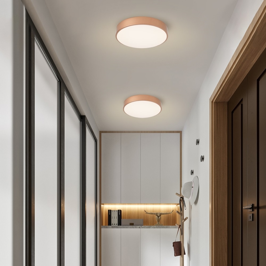 Brilagi - LED Ρυθμιζόμενο φωτιστικό οροφής POOL LED/48W/230V 3000-6000K Ø 40 εκ. μπρονζέ + τηλεχειριστήριο