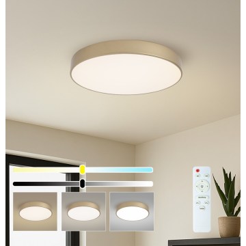 Brilagi - Ρυθμιζόμενο LED φωτιστικό οροφής POOL LED/60W/230V 3000-6000K Ø 50 cm χρυσό + τηλεχειριστήριο