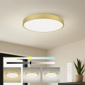 Brilagi - Ρυθμιζόμενο LED φωτιστικό οροφής POOL SMART LED/100W/230V 3000-6000K 80 cm χρυσό Wi-Fi Tuya + τηλεχειριστήριο