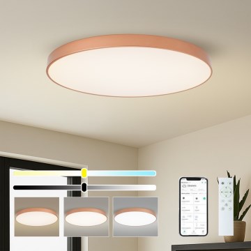 BRILAGI - Ρυθμιζόμενο LED φωτιστικό οροφής POOL SMART LED/128W/230V 100 cm 3000-6000K Wi-Fi Tuya μπρονζέ + τηλεχειριστήριο