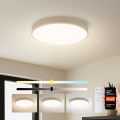 Brilagi - Ρυθμιζόμενο LED φωτιστικό οροφής POOL SMART LED/48W/230V 3000-6000K Ø 40 cm Wi-Fi Tuya μπεζ + τηλεχειριστήριο
