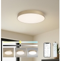 Brilagi - Ρυθμιζόμενο LED φωτιστικό οροφής POOL SMART LED/60W/230V 3000–6000K Ø 50 cm Wi‑Fi Tuya, χρυσό + τηλεχειριστήριο