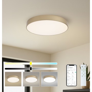 Brilagi - Ρυθμιζόμενο LED φωτιστικό οροφής POOL SMART LED/60W/230V 3000–6000K Ø 50 cm Wi‑Fi Tuya, χρυσό + τηλεχειριστήριο