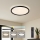 Brilagi - Ρυθμιζόμενο LED φωτιστικό οροφής RIVO LED/72W/230V 3000-6000K μαύρο Ø 50 cm + τηλεχειριστήριο