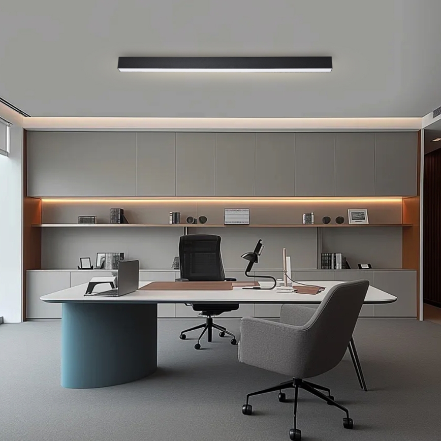 Brilagi - Ρυθμιζόμενο φωτιστικό οροφής LED SLEEKLINE SMART LED/40W/230V 3000-6000K Wi-Fi Tuya μαύρο + τηλεχειριστήριο