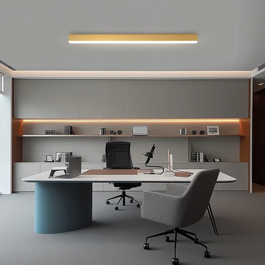 Brilagi - Ρυθμιζόμενο LED φωτιστικό οροφής SLEEKLINE SMART LED/40W/230V 3000-6000K Wi-Fi Tuya χρυσό + τηλεχειριστήριο