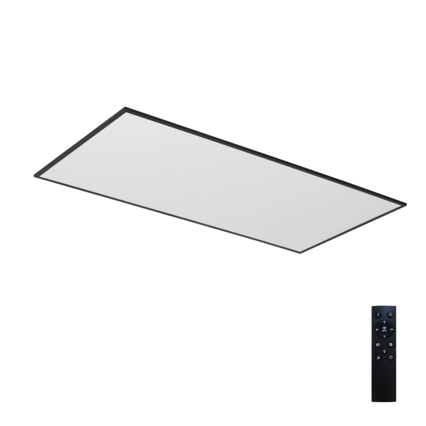 Brilagi - Ρυθμιζόμενο LED φωτιστικό οροφής SLIMFRAME LED/80W/230V 120x60 cm 3000-6000K μαύρο + τηλεχειριστήριο