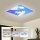 Brilagi - Ρυθμιζόμενο LED φωτιστικό οροφής SLIMFRAME SKY LED/58W/230V 60x60 cm 3000-6000K ασημί/μπλε + τηλεχειριστήριο