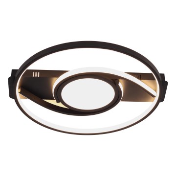 Brilagi - Ρυθμιζόμενο LED φωτιστικό οροφής TWIRL LED/38W/230V 3000-6000K μαύρο + τηλεχειριστήριο