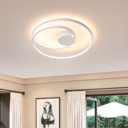 Brilagi - LED ρυθμιζόμενο φωτιστικό οροφής TWISTER LED/48W/230V 3000-6000K διάμ. 50 cm λευκό + τηλεχειριστήριο