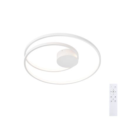 Brilagi - LED ρυθμιζόμενο φωτιστικό οροφής TWISTER LED/48W/230V 3000-6000K διάμ. 50 cm λευκό + τηλεχειριστήριο