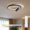 BRILAGI - Ρυθμιζόμενο LED φωτιστικό οροφής UNITY LED/48W/230V + 1xGU10/3W 3000-6000K 39x45 cm λευκό/μαύρο + τηλεχειριστήριο