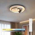 BRILAGI - Ρυθμιζόμενο LED φωτιστικό οροφής UNITY LED/60W/230V + 1xGU10/3W 3000-6000K Ø 50 cm λευκό/μαύρο + τηλεχειριστήριο