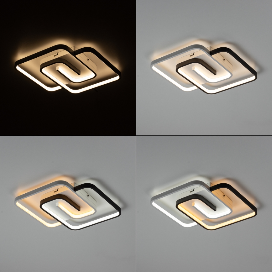 Brilagi - LED Ρυθμιζόμενο φωτιστικό οροφής VELO LED/64W/230V 48x48 cm 3000-6500K + τηλεχειριστήριο