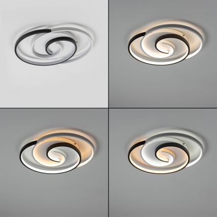 Brilagi - Ρυθμιζόμενο LED φωτιστικό οροφής VELO XL LED/83W/230V 3000-6500K 46,7x59,5 cm + τηλεχειριστήριο