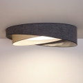 BRILAGI - Ρυθμιζόμενο LED φωτιστικό οροφής VELVET TWIST LED/36W/230V 3000-6000K διάμ. 65 cm Wi-Fi Tuya Beacon γκρι/κρεμ + τηλεχειριστήριο