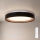 Brilagi - Ρυθμιζόμενο LED φωτιστικό οροφής WALDO LED/48W/230V 3000-6500K διάμετρος 40 cm μαύρο/χρυσό + τηλεχειριστήριο