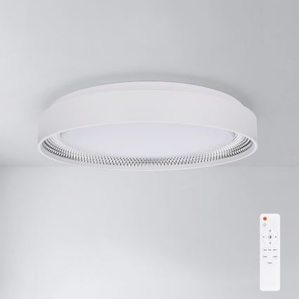 Brilagi - Ρυθμιζόμενο φωτιστικό οροφής LED WALDO LED/48W/230V 3000-6500K διάμ. 40 εκ. λευκό/ασημί + τηλεχειριστήριο