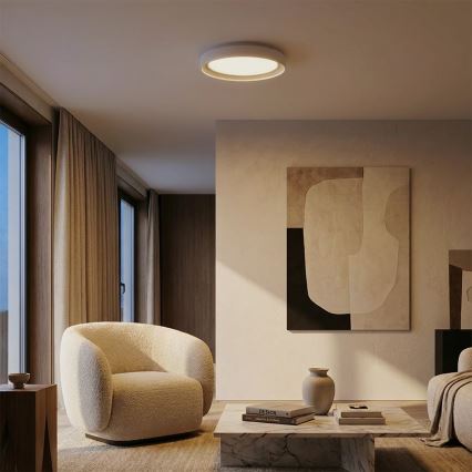 Brilagi - Ρυθμιζόμενο φωτιστικό οροφής LED WALDO LED/48W/230V 3000-6500K διάμ. 40 εκ. λευκό/ασημί + τηλεχειριστήριο