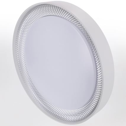 Brilagi - Ρυθμιζόμενο φωτιστικό οροφής LED WALDO LED/48W/230V 3000-6500K διάμ. 40 εκ. λευκό/ασημί + τηλεχειριστήριο