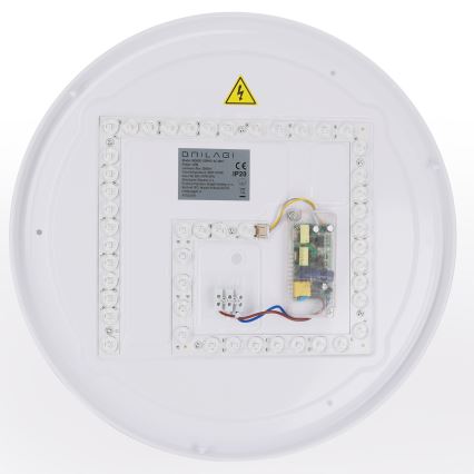 Brilagi - Ρυθμιζόμενο φωτιστικό οροφής LED WALDO LED/48W/230V 3000-6500K διάμ. 40 εκ. λευκό/ασημί + τηλεχειριστήριο