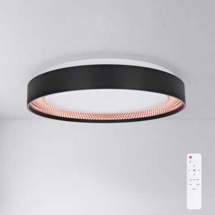 Brilagi - Ρυθμιζόμενο LED φωτιστικό οροφής WALDO LED/48W/230V 3000-6500K διάμετρος 40 cm μαύρο/χρυσό + τηλεχειριστήριο