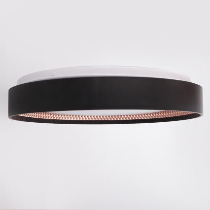 Brilagi - Ρυθμιζόμενο LED φωτιστικό οροφής WALDO LED/48W/230V 3000-6500K διάμετρος 40 cm μαύρο/χρυσό + τηλεχειριστήριο