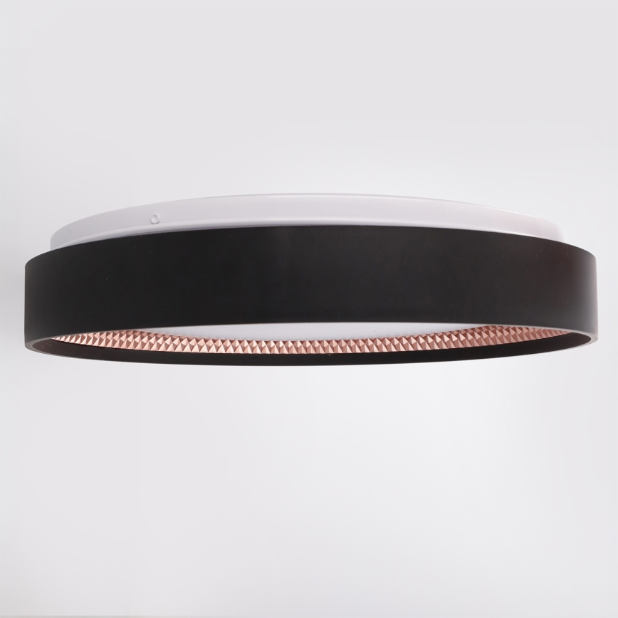 Brilagi - Ρυθμιζόμενο LED φωτιστικό οροφής WALDO LED/48W/230V 3000-6500K διάμετρος 40 cm μαύρο/χρυσό + τηλεχειριστήριο